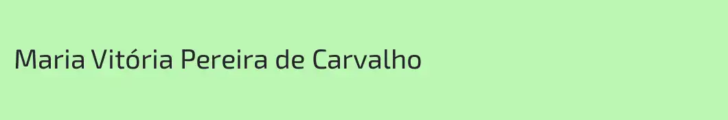 Maria Vitória Pereira de Carvalho